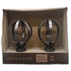 Allen + Roth 2 Count Mix & Match Finials Oil-Rubbed Bronze [86]